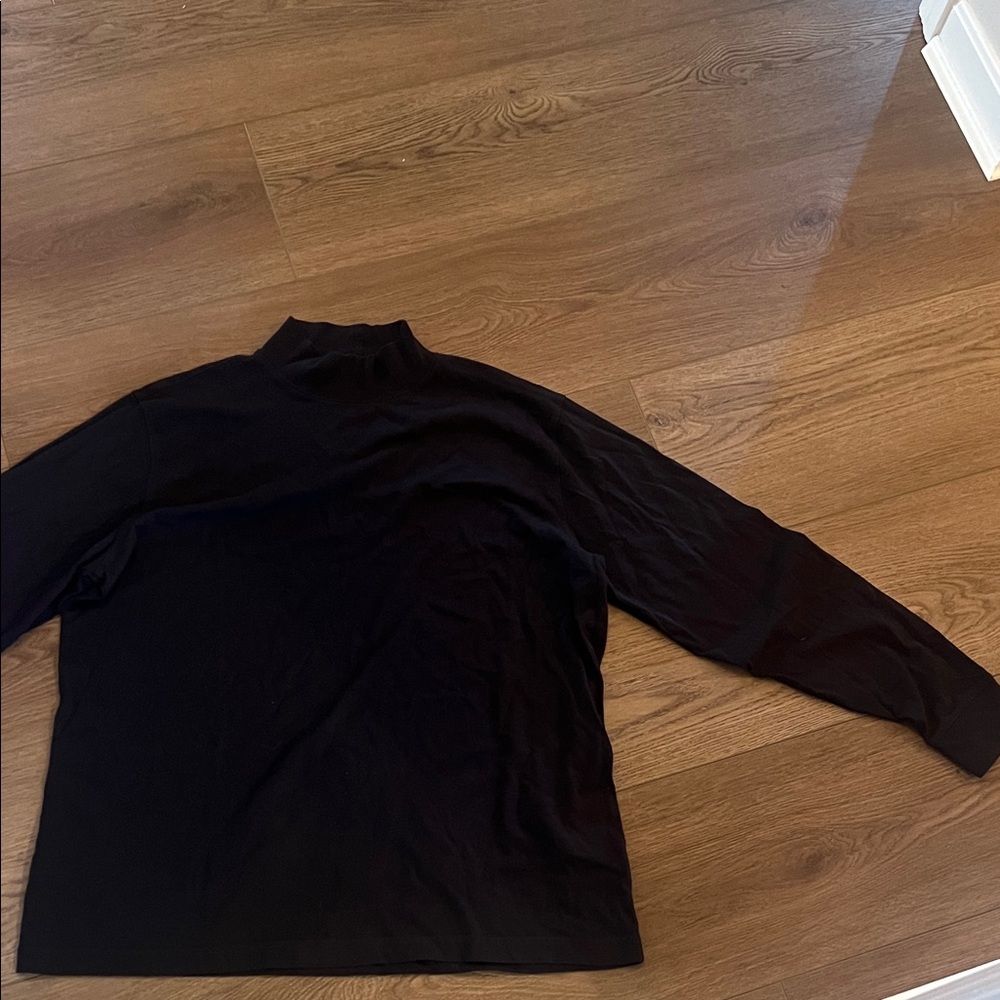 Lands' End Black Long Sleeve Tee